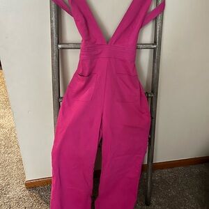 Vibrant Pink Overalls